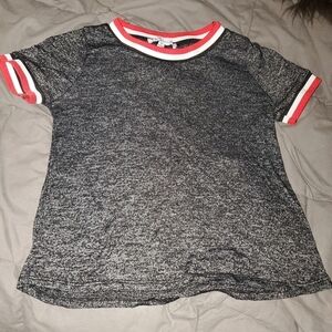 PURPLE snow gray tee